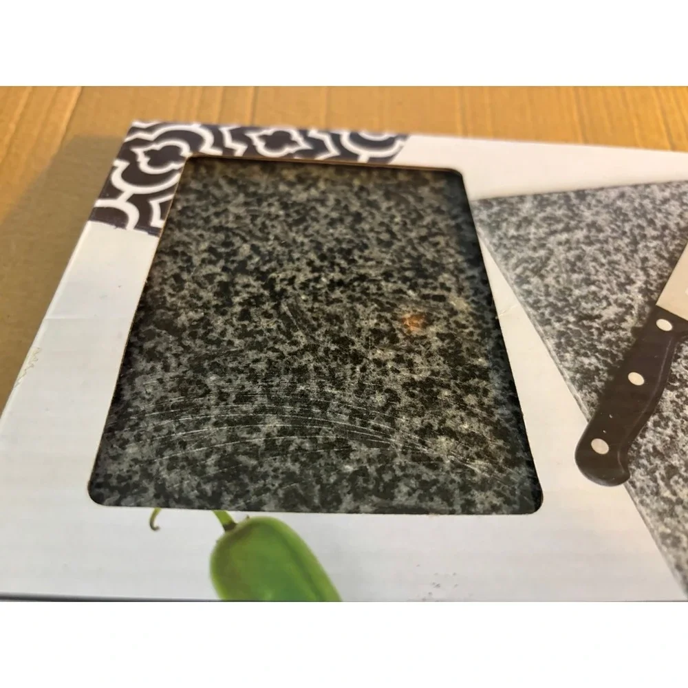Home Basics Heavy Granite cutting board 12 X 8 New In Box